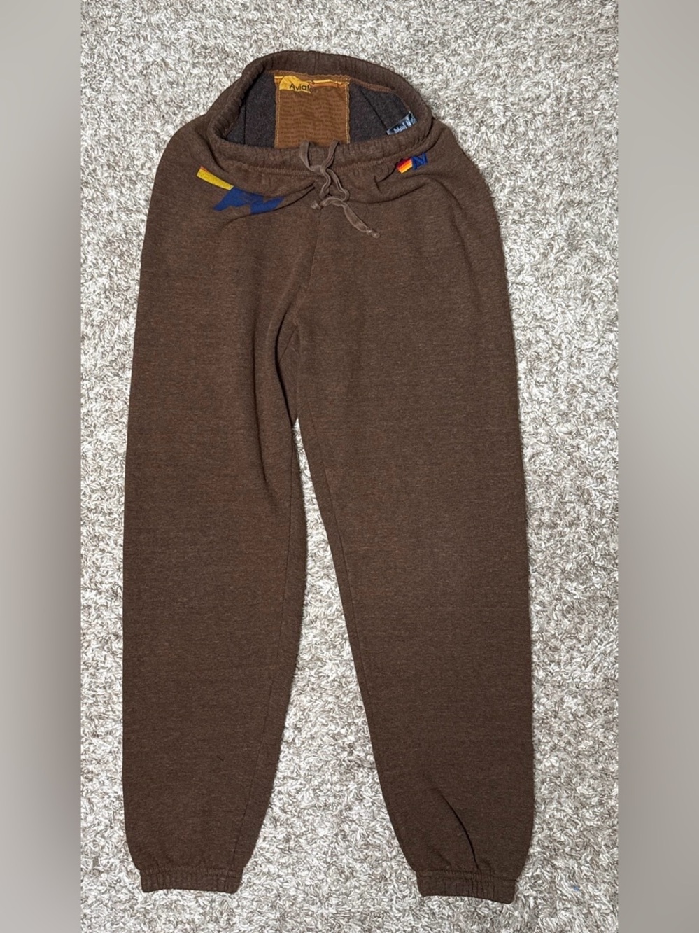 Aviator Nation Unisex Sweatpants in Cinnamon Brown sz Small